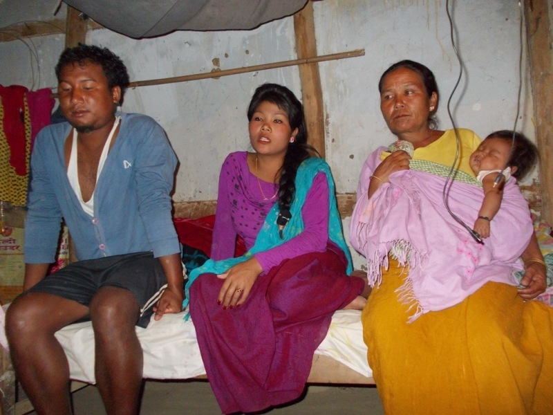 Supposedly murdered Konthoujam Naobi Devi with her new partner and mother