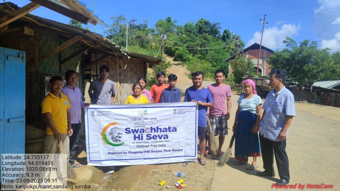Swachhata Hi Seva campaign at Kangpokpi