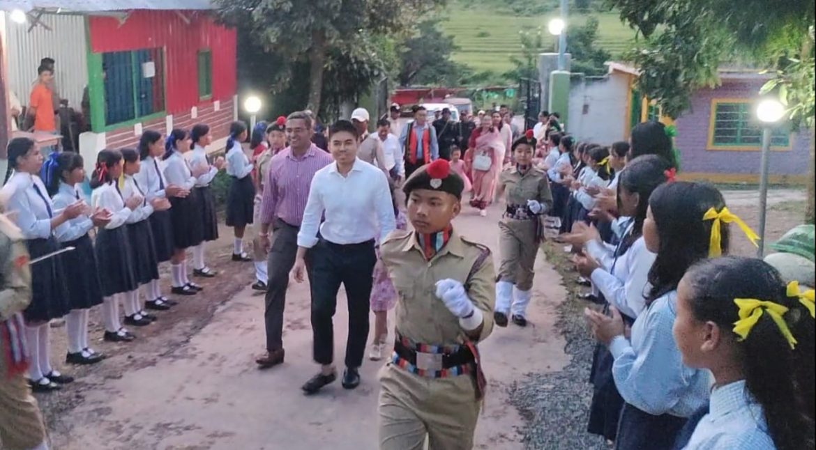 DC Chandel intereacted with JNV Chnadel students and teachers