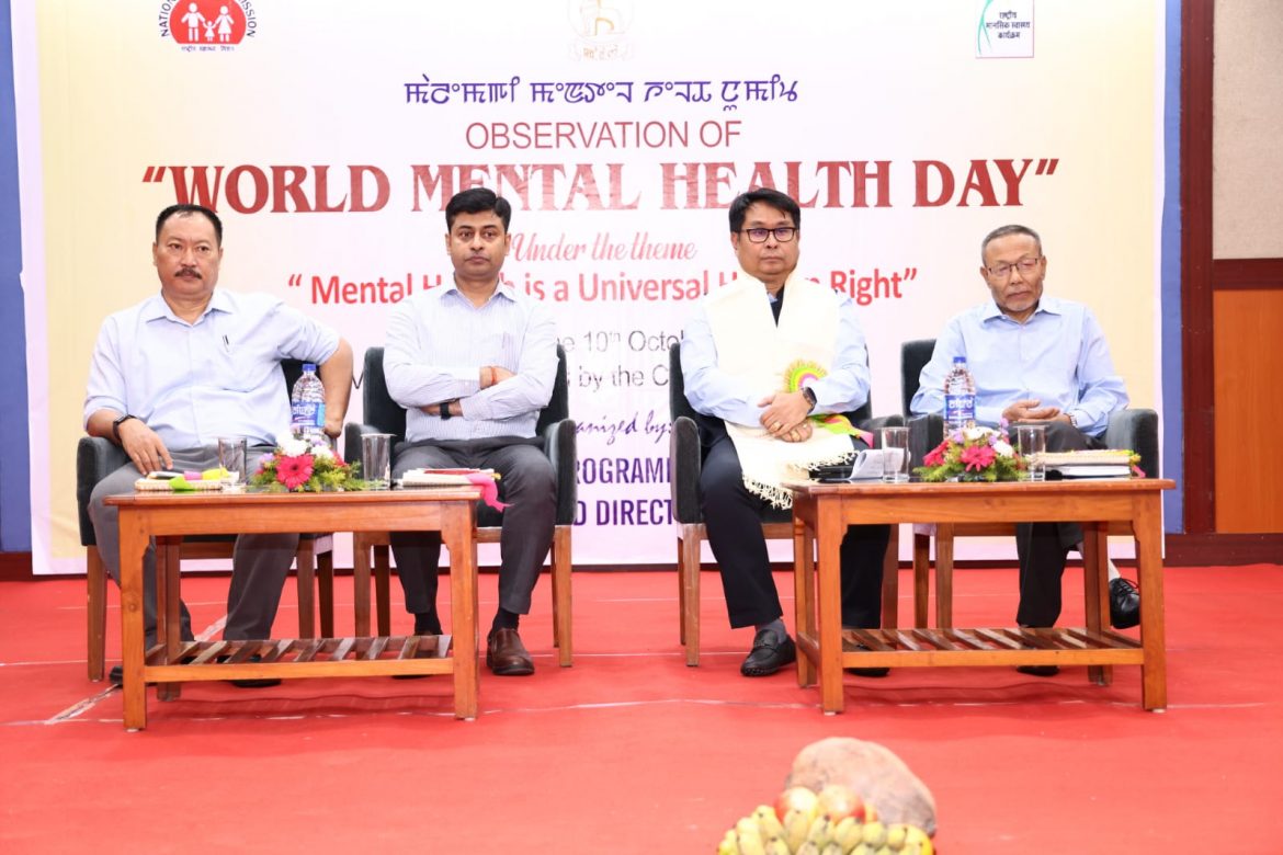 Awareness on the mental health care has become highly necessary these days – Sapam Ranjan