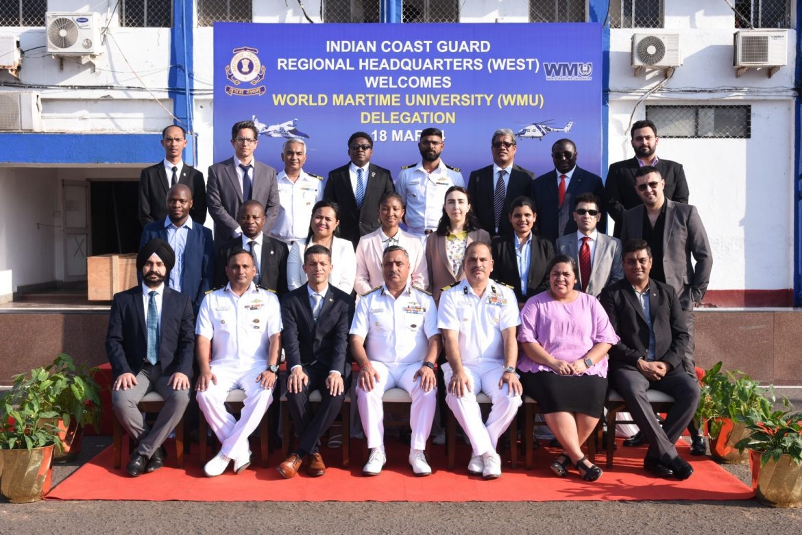 A student delegation of WMU visits Indian Coast Guard, Mumbai
