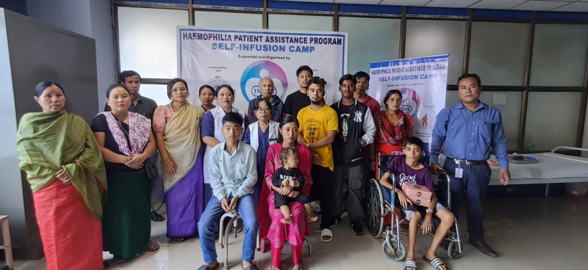 Self-Infusion Training Camp for Haemophilia patients held at JNIMS