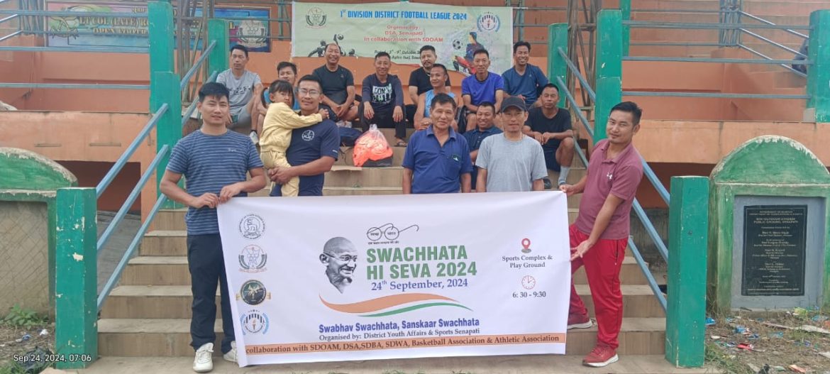 Cleanliness drive on SHS- 2024 at Senapati, Kakching and Thoubal