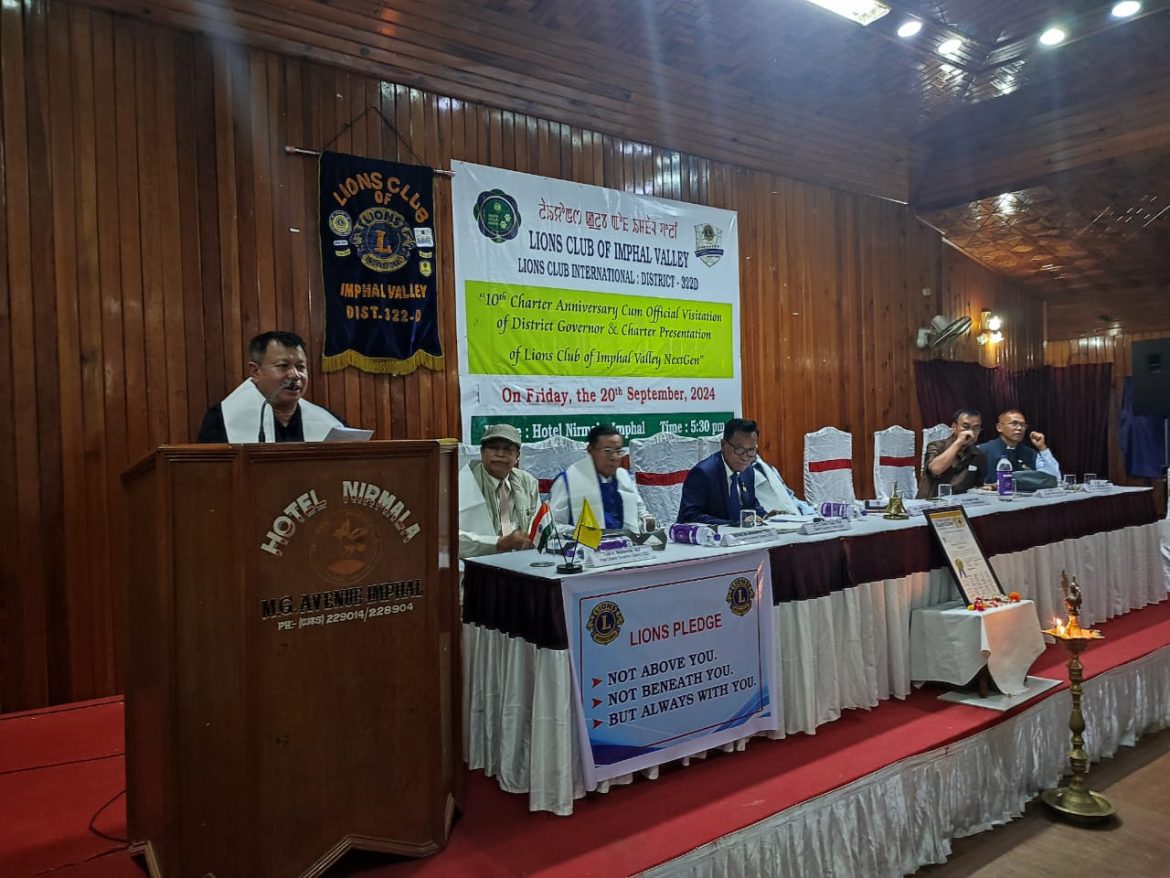 Lions Club of Imphal Valley inaugurates Police Booth and holds Charter Nite Ceremony