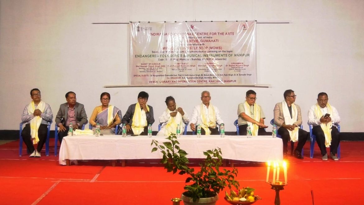 Workshop cum Documentation on “Endangered Folk songs & Musical Instruments of Manipur” concludes